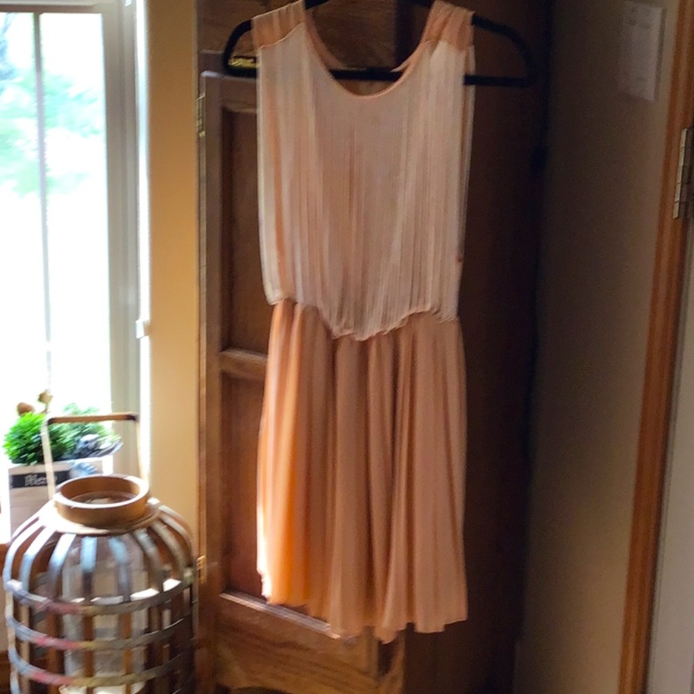 Vintage peach, unusual dress